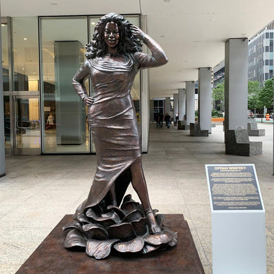 Oprah and Goodall Among 10 Women Whose Statues Joined 145 Sculptures of Men in NYC